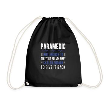 Notfallsanitäter Paramedic Rettungskraft Sanitäter - Drawstring Bag - black - Front