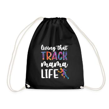 Fière athlétisme Maman De Mère Athlète Mère - Sac de sport léger - noir - Devant