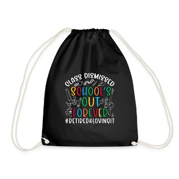 Enseignant à la retraite Enseignant à la retraite Retraite - Sac de sport léger - noir - Devant