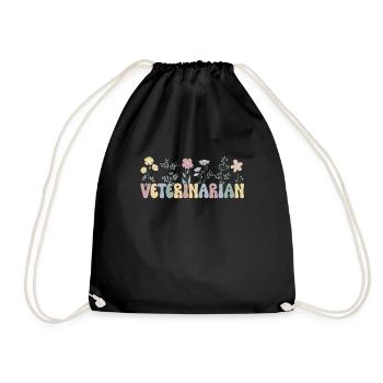 Vétérinaire Vétérinaire Vétérinaire Vétérinaire - Sac de sport léger - noir - Devant