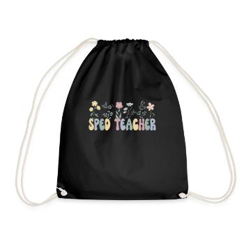 Special Education Teacher Special Education Special Education Special School - Drawstring Bag - black - Front