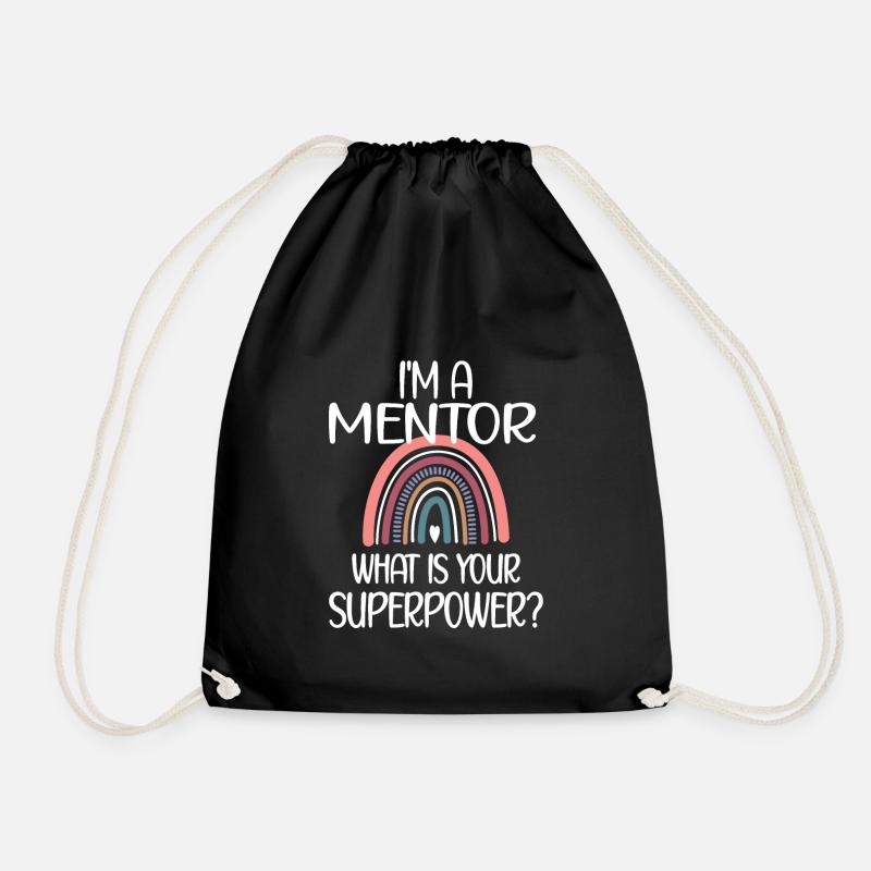 Persönlicher Mentor Bester Mentor Wertschätzung - Turnbeutel - Schwarz