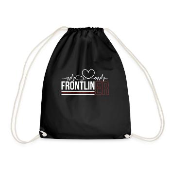 Emergency Nurse Nursing Emergency Room - Drawstring Bag - black - Front