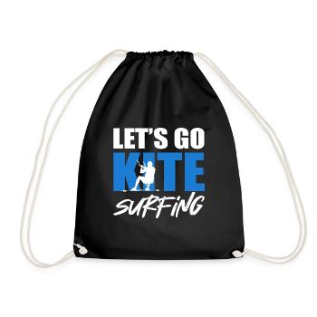 Go Kite Surf Kitesurf -Passionné Gesc - Sac de sport léger - noir - Devant