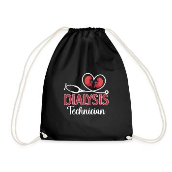 Dialysis Technician Gift Technician In The Dialysis - Drawstring Bag - black - Front
