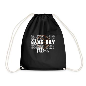 Basketball Game Day Gift Basketball Game Day - Drawstring Bag - black - Front