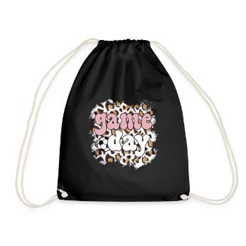 Football Game Day Football Fan Football Match Day - Drawstring Bag - black - Front
