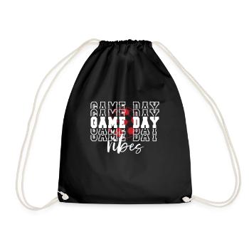 Football Game Day Football Fan Football Match Day - Drawstring Bag - black - Front