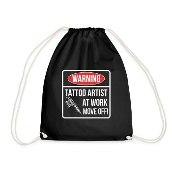 Tattoo Artist Tattoo Artist Gift Tatooist Tattoo - Drawstring Bag - black - Front