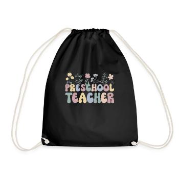 Preschool teacher Pedagogue Preschool Kindergarten - Drawstring Bag - black - Front