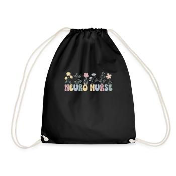 Neurology Nurse Neuro-Nurse - Drawstring Bag - black - Front