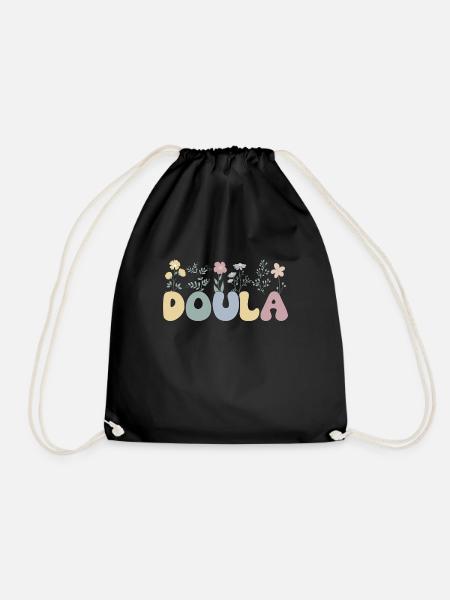 Doula ObstetricIan Birth Coach Midwife - Drawstring Bag - black