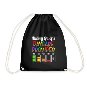 Childcare Provider Childcare Provider Babysitter - Drawstring Bag - black - Front