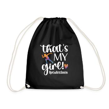 Proud Athletics Mother Of Track and Field Athlete Mama - Drawstring Bag - black - Front