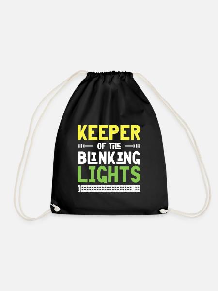 Keeper of the Blinking Lights IT Tech Network - Turnbeutel - Schwarz