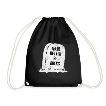 Il vaut mieux qu’il y ait des canards pierre tombale - Sac de sport léger - noir - Devant