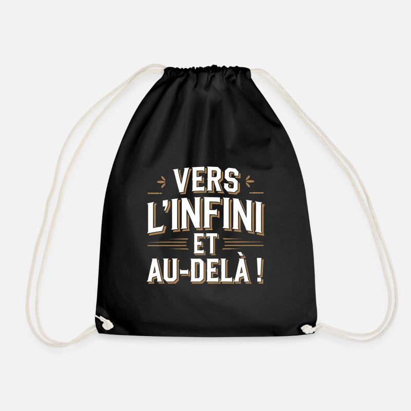 Vers l'infini et au-delà! - Sac de sport léger - noir