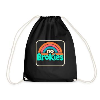 No Brokies 5 - Turnbeutel - Schwarz - Vorne