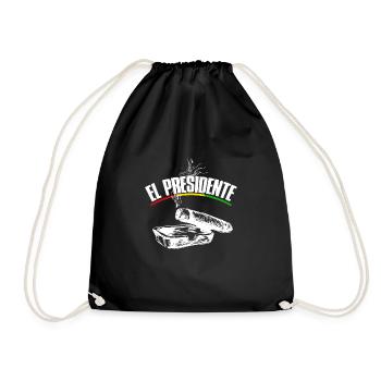 Tropico El Presidente Gamer Geek Cuba Chef Boss - Drawstring Bag - black - Front