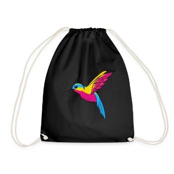 Pansexual Pan Pride Pansexueller Stolz LGBTQA - Drawstring Bag - black - Front