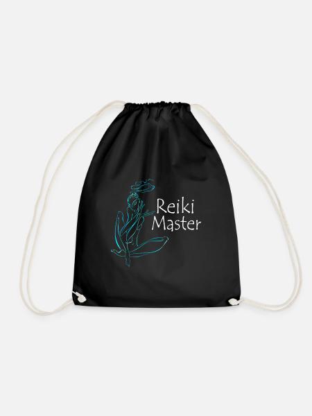 Reiki Meister Energie Spirituell Meditation Chakra - Turnbeutel - Schwarz