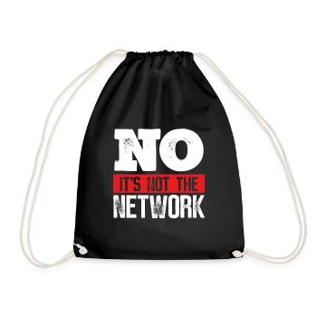 Network Engineer Its not the Computer Server - Drawstring Bag - black - Front