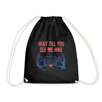 Attendez jusqu’à ce que vous me voyiez Randonnée Randonnée Randonnée En montagne - Sac de sport léger - noir - Devant