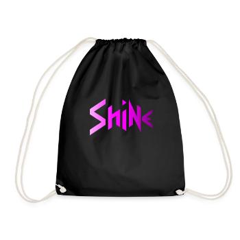 SHINE - PURPLE CITY NEON 1980s 16 Bit Design - Turnbeutel - Schwarz - Vorne