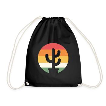 Sukkulente Pflanzen Gartenbau Gift - Turnbeutel - Schwarz - Vorne