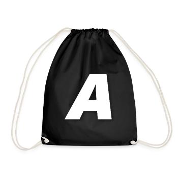 A - Turnbeutel - Schwarz - Vorne