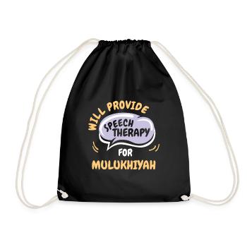 Fournir une orthophonie pour Mulukhiyah Funny - Sac de sport léger - noir - Devant