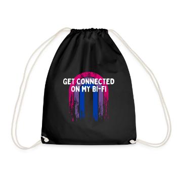Connectez-vous sur My Bi-Fi Bi-Fi Bisexual Friends Bi Bi - Sac de sport léger - noir - Devant