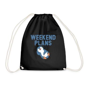 King Penguin Emperor Penguin Penguin Gift - Sac de sport léger - noir - Devant
