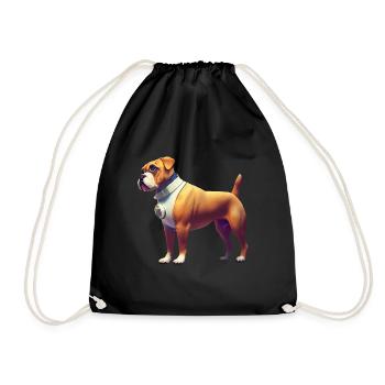 Boxer Dog Allemand - Boxeur Allemand - Sac de sport léger - noir - Devant