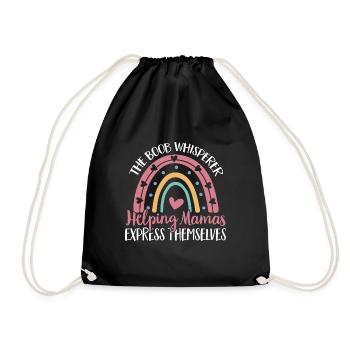 Lactation Consultant IBCLC - Drawstring Bag - black - Front