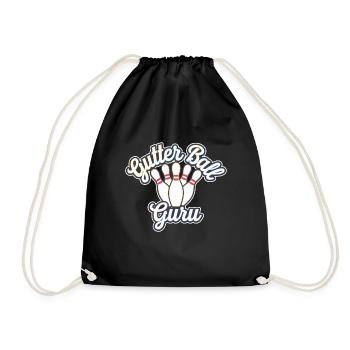 Gutter Ball Guru 12 - Turnbeutel - Schwarz - Vorne