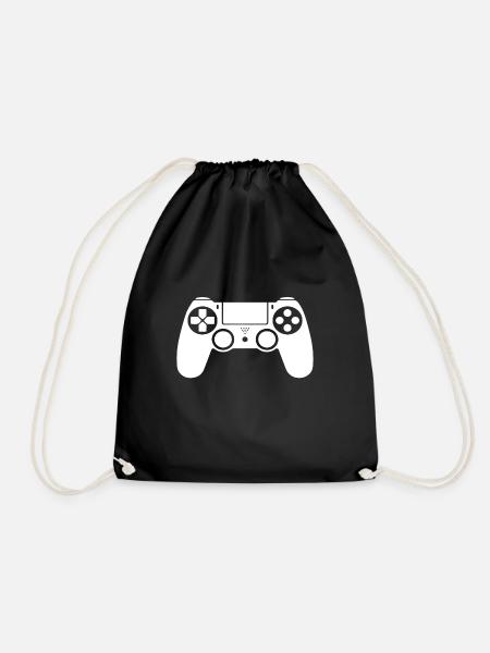 manette console jeux, idée cadeau, geek, console - Sac de sport léger - noir