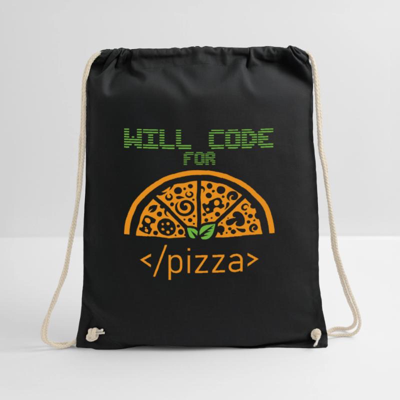 Codera pour Pizza Programmer Nerd Developer Sac de sport léger