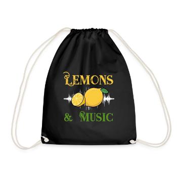 Limonade estivale aux agrumes et citrons - Sac de sport léger - noir - Devant