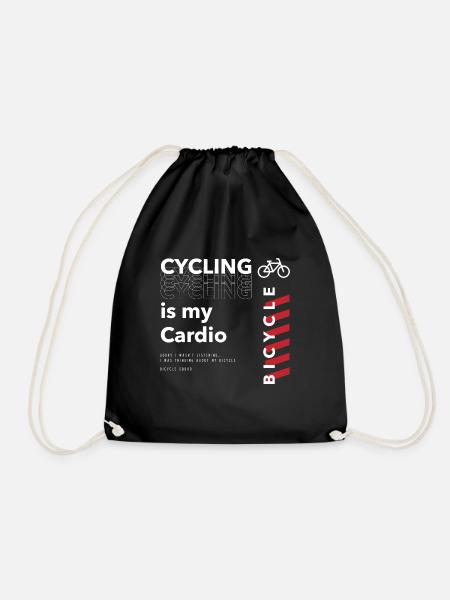 Radfahren als Cardio Bicycle Squad Nachhaltige - Turnbeutel - Schwarz