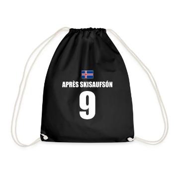 Apres Skisaufson Island Sauf Trikot Mallorca - Turnbeutel - Schwarz - Vorne