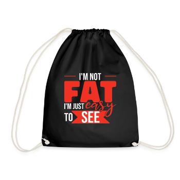 Je suis juste facile à voir - Sac de sport léger - noir - Devant