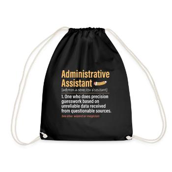 Secrétaire, Adjointe administrative, Commis de bureau - Sac de sport léger - noir - Devant