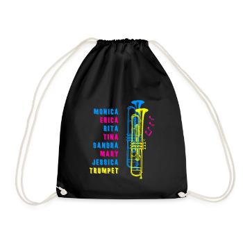The Trumpets... - Drawstring Bag - black - Front