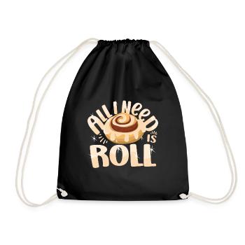 Cake Baker All I Need Is C-Roll Cupcake - Turnbeutel - Schwarz - Vorne