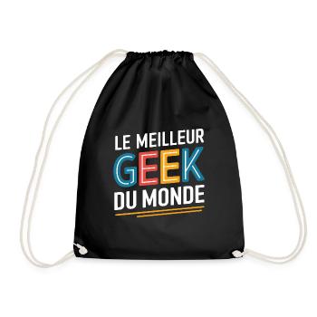 Le meilleur geek du monde - Sac de sport léger - noir - Devant