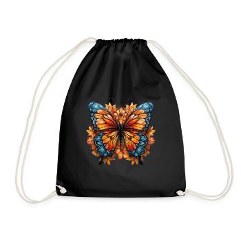 Papillon majestueux - Sac de sport léger - noir - Devant