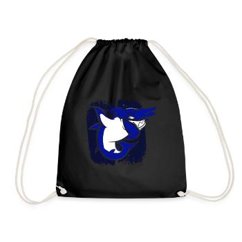 Liebt Kobold Hai Geschenk - Turnbeutel - Schwarz - Vorne