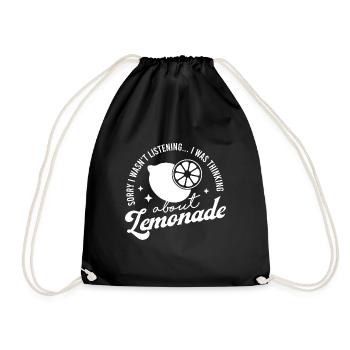 Penser aux limonades Agrumes Citron - Sac de sport léger - noir - Devant