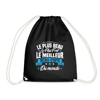 Le meilleur beau papa du monde - Sac de sport léger - noir - Devant